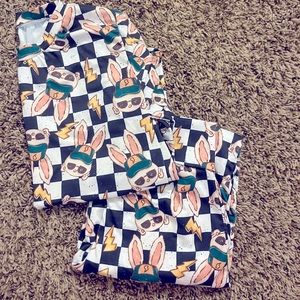 Boys Checkered Bunny Outift